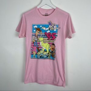 Vintage Toy Story Disney 95 Pink T-Shirt Size Small